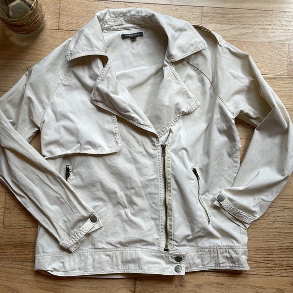 Michael Stars jacket Moto Trench Coat - Picture 2 of 13